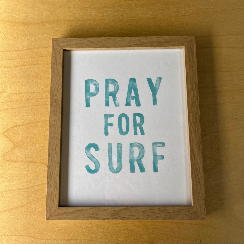 Surf print & frame